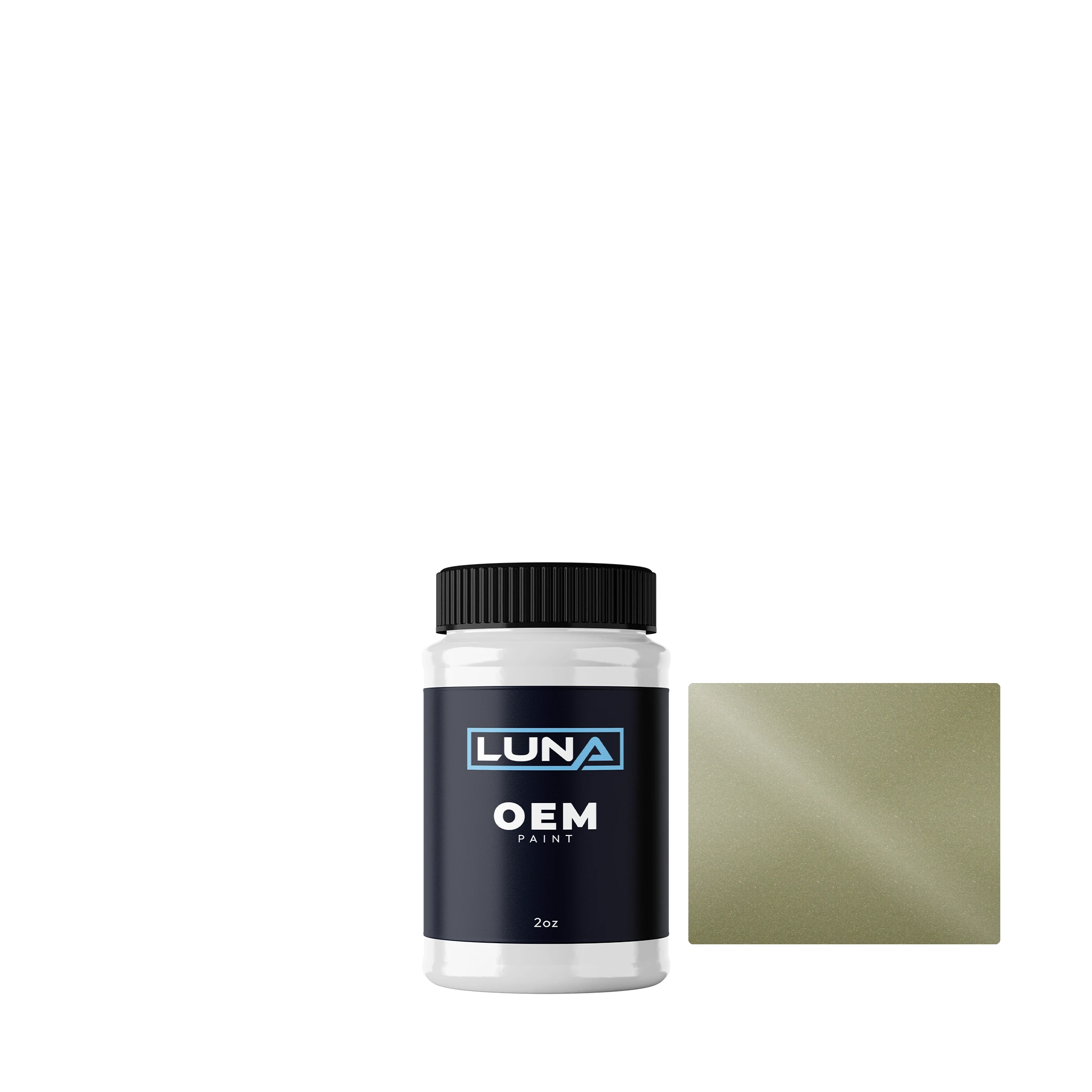 General Motors Yellow Green M. WE5169 | Luna OEM Basecoat - 2oz Touch Up Bottle w/ Brush