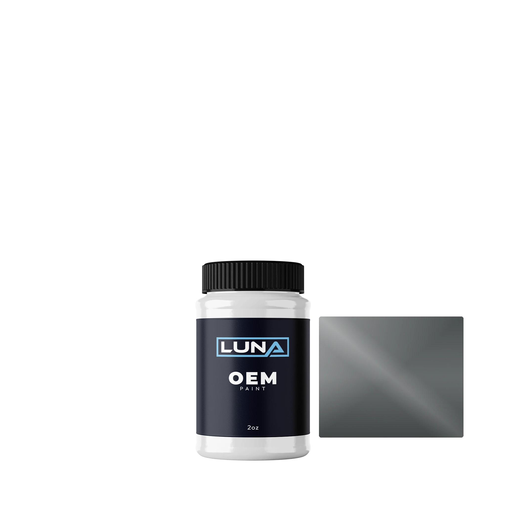 Chrysler USA Ceramic Gray PDN | Luna OEM Basecoat - 2oz Touch Up Bottle w/ Brush