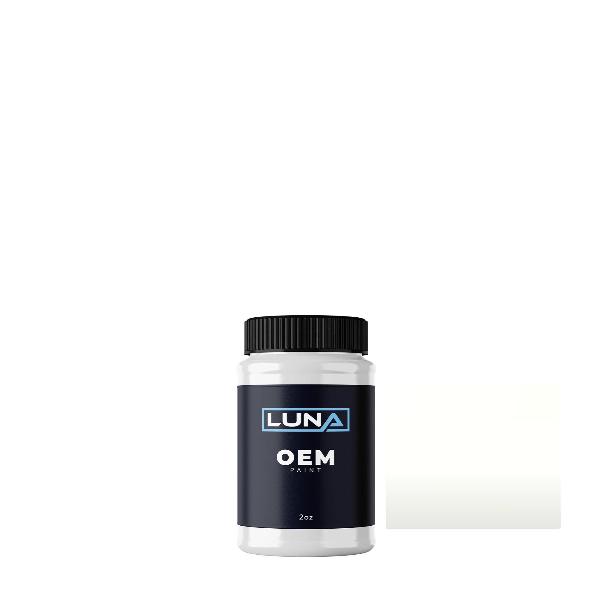 Yugo Aspen White 211 | Luna OEM Basecoat - 2oz Touch Up Bottle w/ Brush