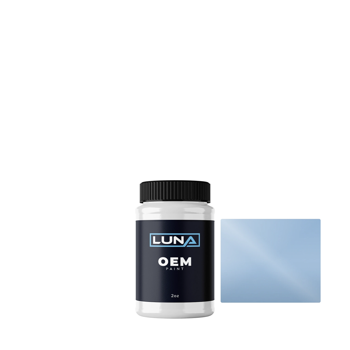 Ford British Gas Light Blue 622 | Luna OEM Basecoat - 2oz Touch Up Bottle w/ Brush