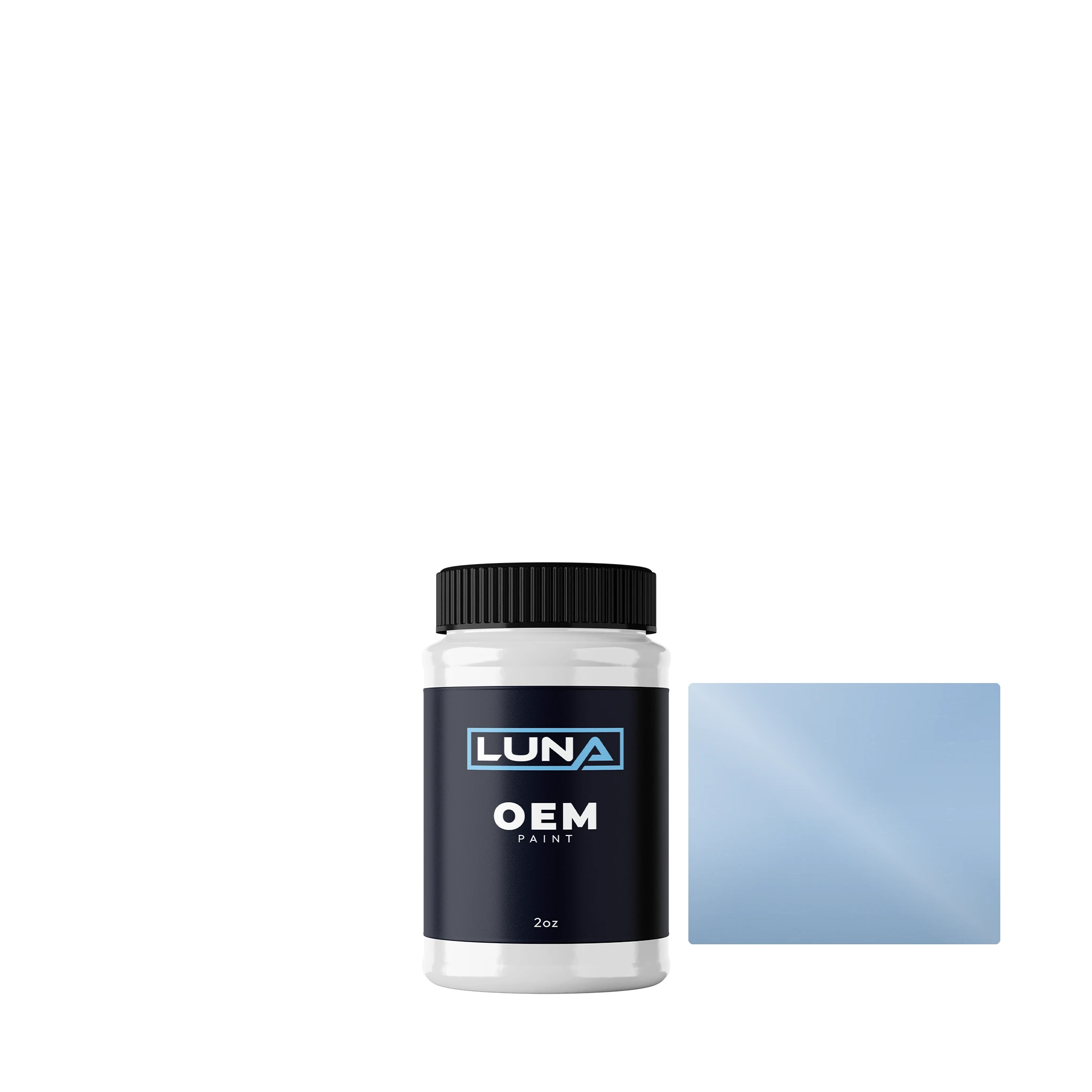 Landrover British Gas Light Blue 633 | Luna OEM Basecoat - 2oz Touch Up Bottle w/ Brush