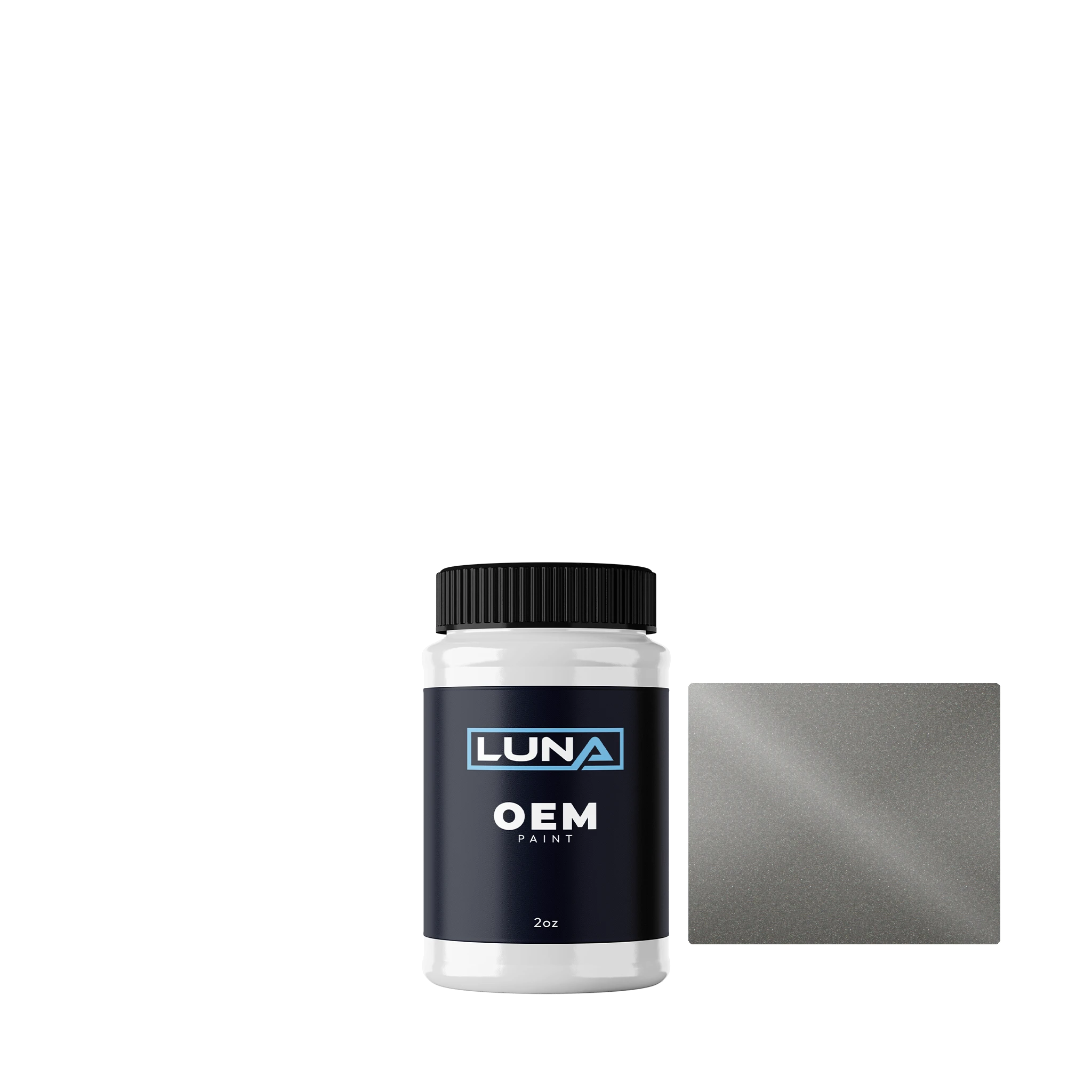 Volvo Smoke Silver M. 306 | Luna OEM Basecoat - 2oz Touch Up Bottle w/ Brush