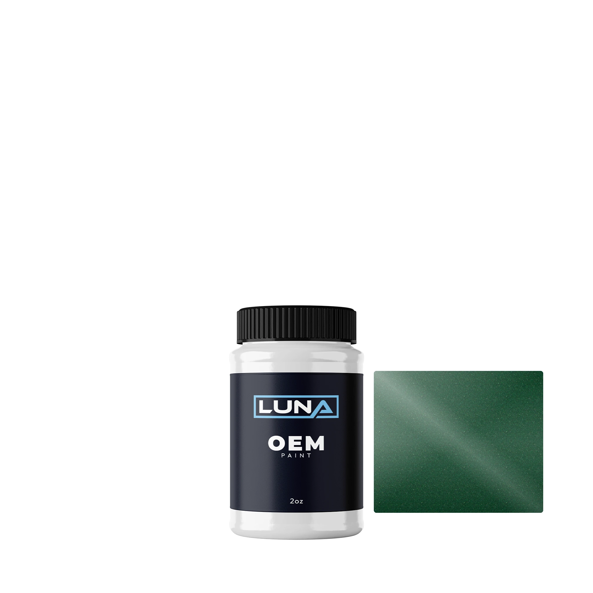Audi | VW Spring Green M. U6N | Luna OEM Basecoat - 2oz Touch Up Bottle w/ Brush