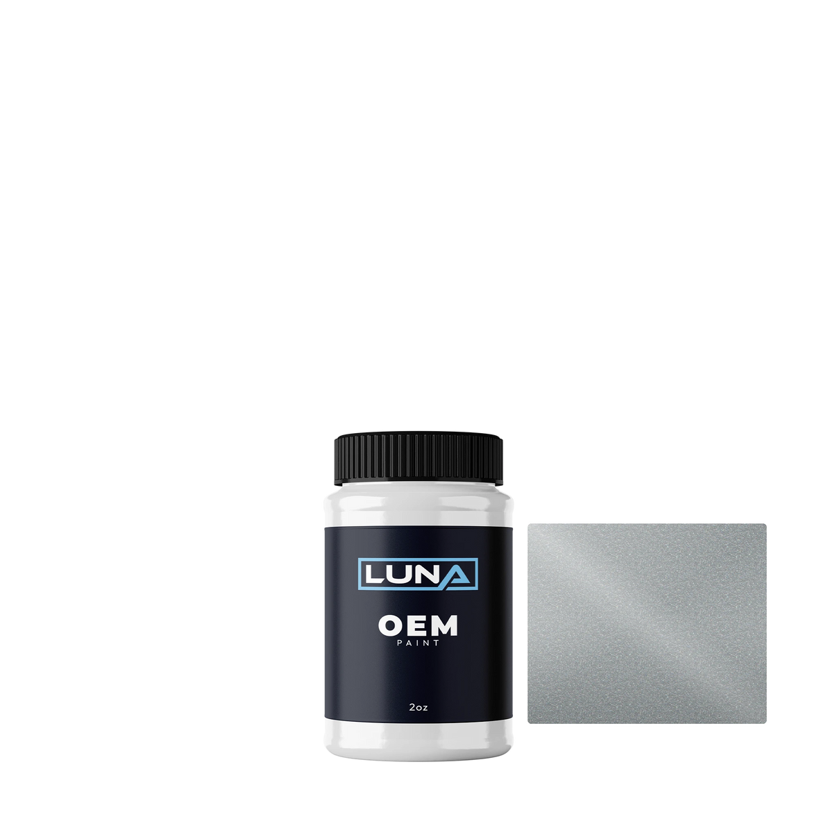 General Motors Prata Polaris M. 55 | Luna OEM Basecoat - 2oz Touch Up Bottle w/ Brush