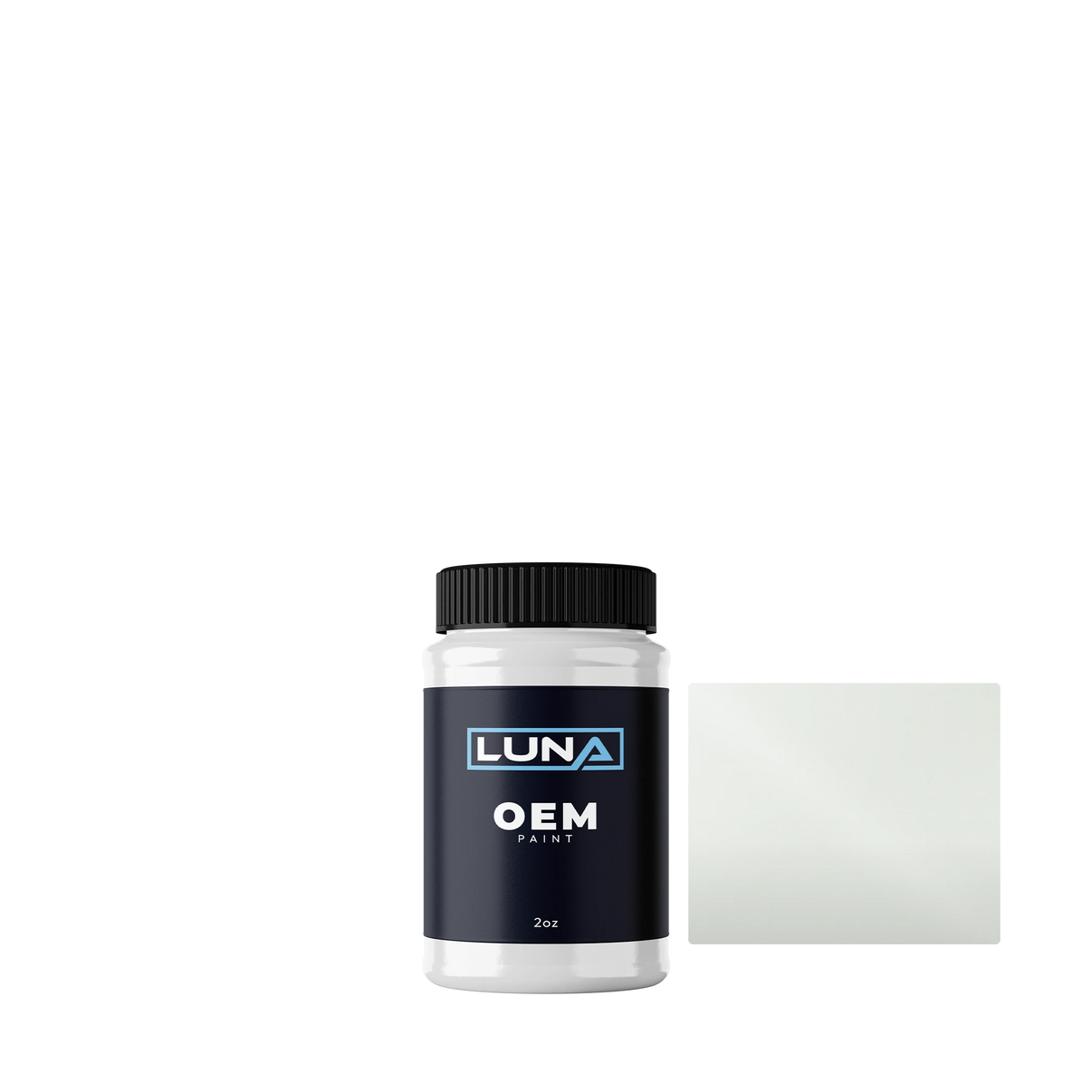 Fiat Bianco Gelato 249 | Luna OEM Basecoat - 2oz Touch Up Bottle w/ Brush
