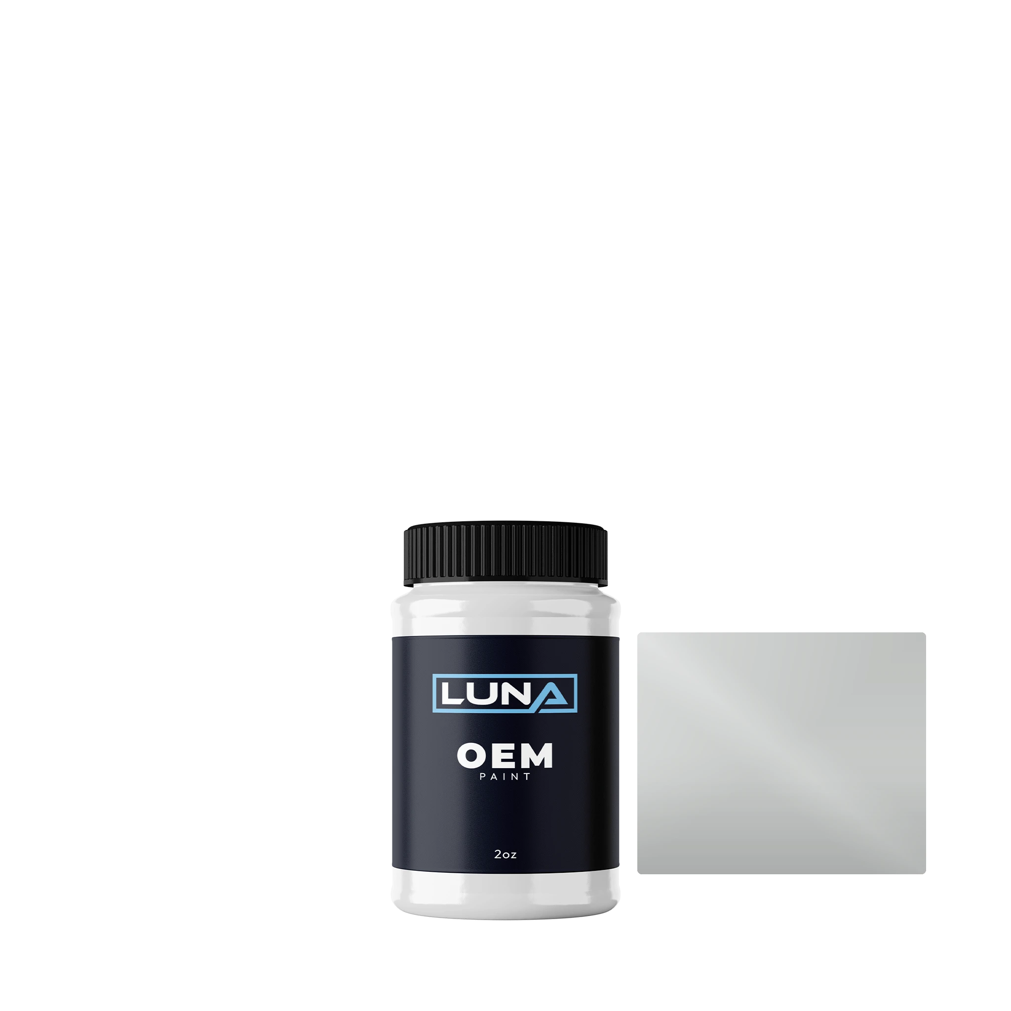 Ford Australia Silver Grey M. 4 | Luna OEM Basecoat - 2oz Touch Up Bottle w/ Brush
