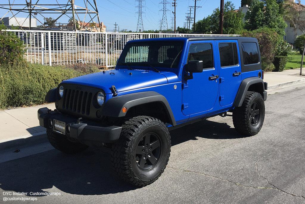 Flex Blue Plasti Dip on a customer car