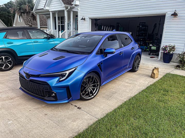 Persian Blue Peelable Car Kit on a customer car