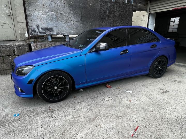 Persian Blue Peelable Car Kit on a customer car