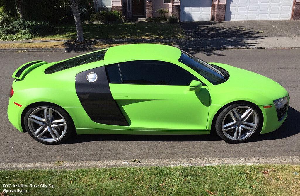Electric Lime Green Plasti Dip on a customer car