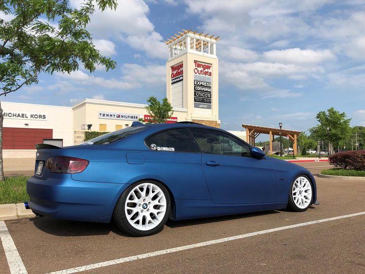 Dude Blue Plasti Dip on a customer car