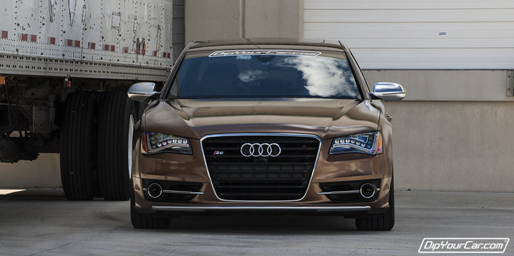 Mocha Brown Peelable Car Kit on a customer car