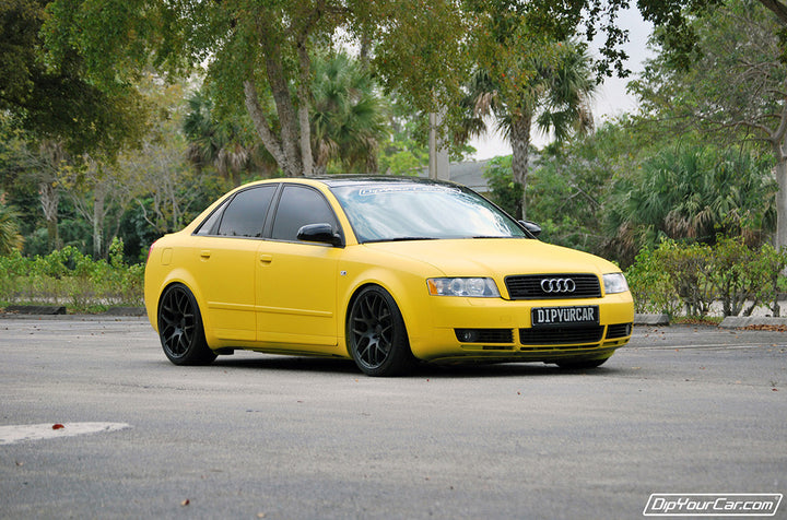 Yellow Peelable Car Kit on a customer car